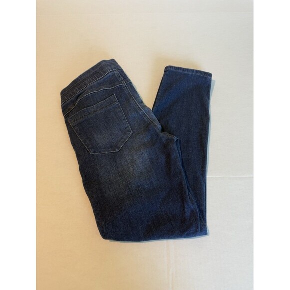 Democracy High Rise Elastic Waist Womens Jeans Pull On Sz 4 Cotton & Spandex - Picture 1 of 14